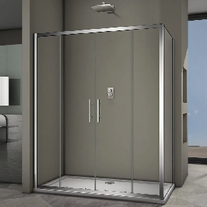 Душевой уголок Veconi Rovigo RV-062, 160x90x190 хром, стекло прозрачное