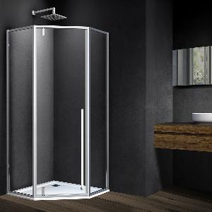 Душевой уголок Penta VSP-3P100CL, 100*100, хром, стекло прозрачное