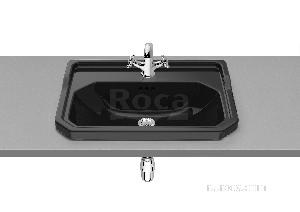 Раковина Roca Carmen накладная 60х45, 1 отверстие для смесителя, черный 3270A5560