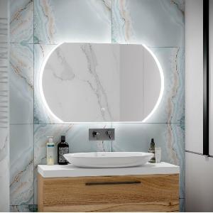 Зеркало Polaris LED 120х70 ЗЛП903 cенсорный выключатель, холодная подсветка