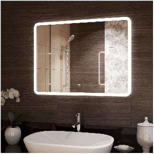 Зеркало Demure LED 80x60 ЗЛП634, cенсорный выключатель, холодная подсветка, подогрев