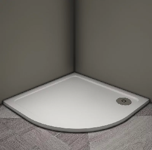 Душевой поддон Veconi Tezeo stone TZ-10, 100x100x3, искусственный камень, белый
