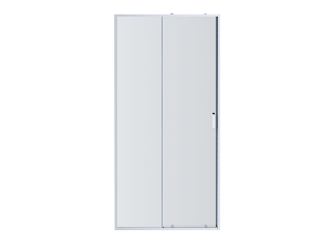 Душевая дверь Aquatek двухэлементная, раздвижная100x200 хром, стекло прозрачное