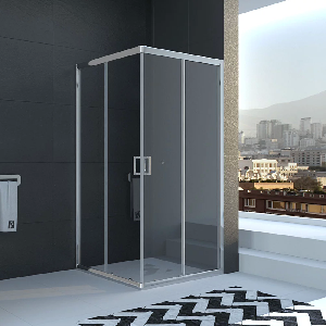 Душевой уголок Veconi Rovigo RV-11, 80x80x195, хром, стекло прозрачное