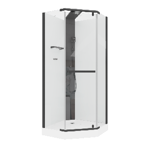 Душевая кабина Cerutti Spa Chika901B 90*90*215-225 L/R без крыши с регулируемой высотой