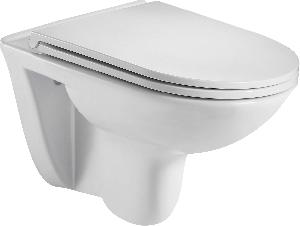 Подвесной унитаз WeltWasser Baarbach 004 GL-WT 35*55 белый глянец безободковый с крышкой-сиденьем микролифт