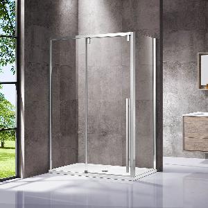 Душевой уголок Lugano VSR-1L1015CL-1, 150*100, хром, стекло прозрачное
