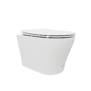 Подвесной унитаз Cerutti Spa Adige Aria MW 36*49 безободковый с крышкой-сиденьем микролифт Slim