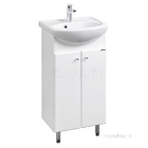 Тумба под раковину AQUATON Мира Н 45 белый 1A104401MR010