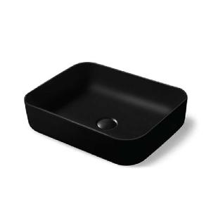 Накладная керамическая раковина Vincea VBS-105MB 50х41 черный матовый