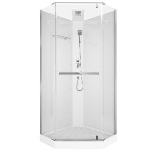 Душевая кабина Cerutti Spa Chika901T 90*90*215-225 L/R без крыши с регулируемой высотой