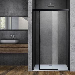 Душевая дверь Vincea Soft VDS-3SO110CLB 110х195, с доводчиками, черный
