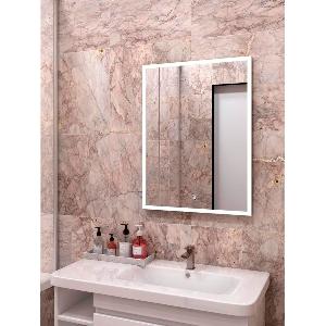 Зеркало Frame LED 80x120 ЗЛП1411, cенсорный выключатель, холодная подсветка, алюминиевый профиль