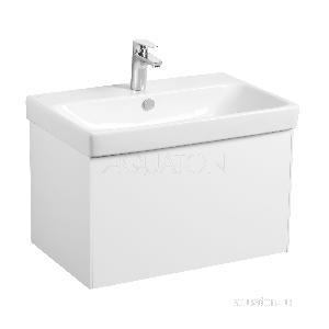 Тумба под раковину AQUATON Асти 70 белый глянец, белый матовый 1A263001AX2B0