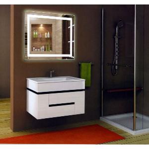 Зеркало Rimini LED 120х80 cенсорный выключатель, холодная подсветка, Bluetooth (hands free)