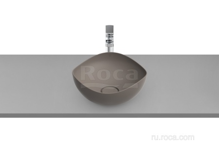 Раковина Roca Ruy Ohtake накладная D375 кофе матовый 327A15660