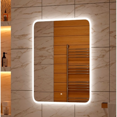 Зеркало Glamour LED 80х120 ЗЛП861 сенсорный выключатель, холодная подсветка