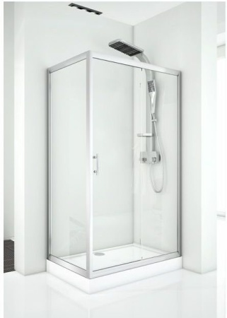 Душевой уголок Aquanet Alfa NAA1131 150x80, прозрачное стекло