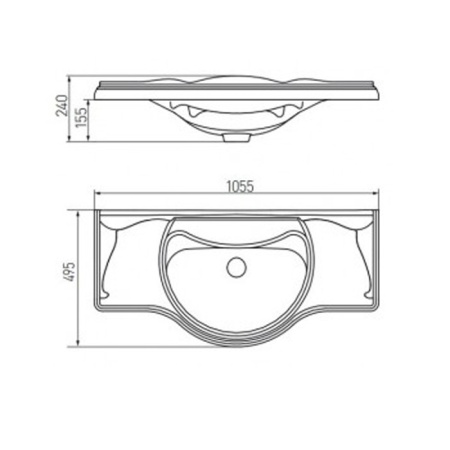 Раковина Roca America 105 327205000