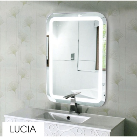 Зеркало Lucia LED 60х80 ЗЛП743 сенсорный выключатель, холодная подсветка