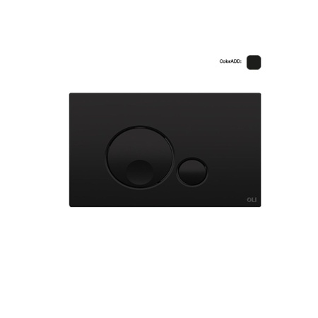 Панель механическая двойная OLI Globe Soft touch 152952 черный матовый