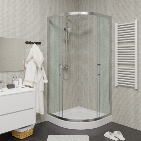 Душевое ограждение Cerutti Spa Viva90 90*90*195 без поддона