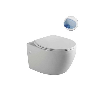 Подвесной унитаз Vincea Intero VT1-21 52х37.5 безободковый, ультратонкая быстросъемная крышка-сиденье с плавным опусканием
