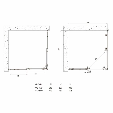 Душевой уголок Veconi Rovigo RV-113B, 90x90x185, черный, стекло прозрачное