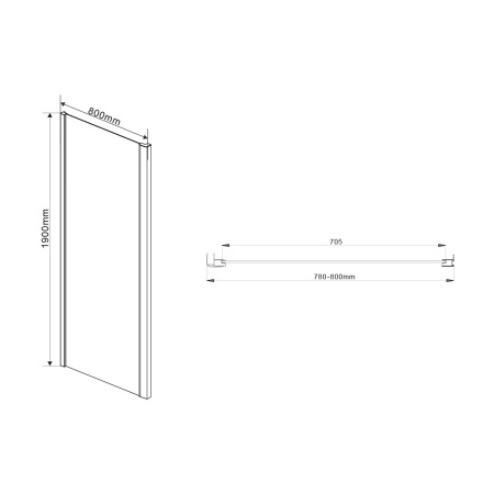 Душевой уголок Intra VSR-1I708080CL, 70/80*80, хром, стекло прозрачное