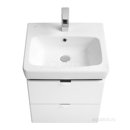 Тумба под раковину AQUATON Скай PRO 60 белый глянец 1A238201SY010