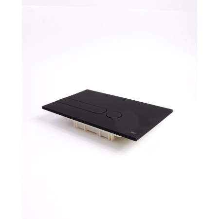 Панель механическая двойная OLI I-PLATE soft-touch 670005 черная
