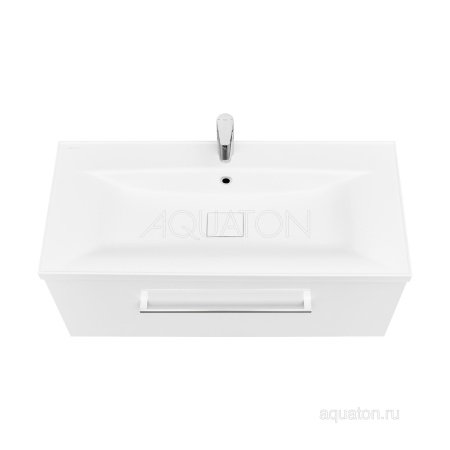 Тумба под раковину AQUATON Мадрид 100 М 1 ящик белый 1A126901MA010