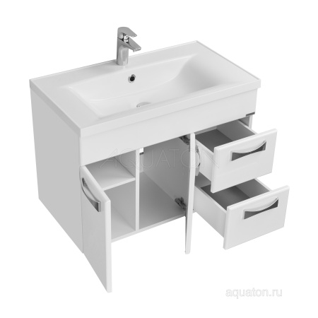 Тумба под раковину AQUATON Диор 80 белый 1A167801DR010