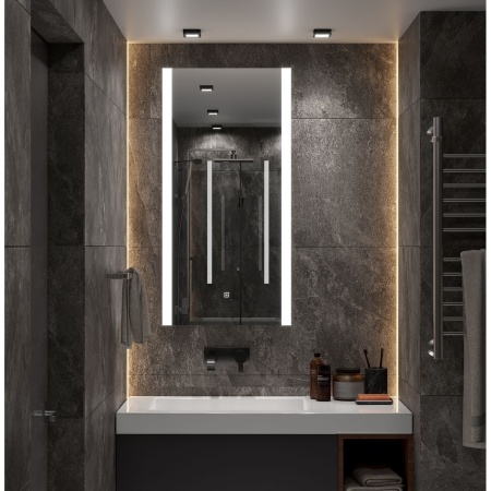 Зеркало Modern LED 60х110 ЗЛП618 сенсорный выключатель, холодная подсветка