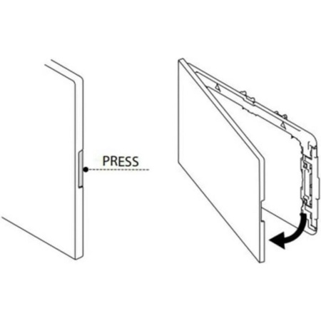 Панель механическая двойная OLI Narrow 152939 белая