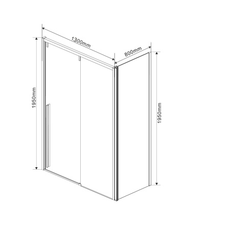 Душевой уголок Lugano VSR-1L8013CL-1, 130*80, хром, стекло прозрачное