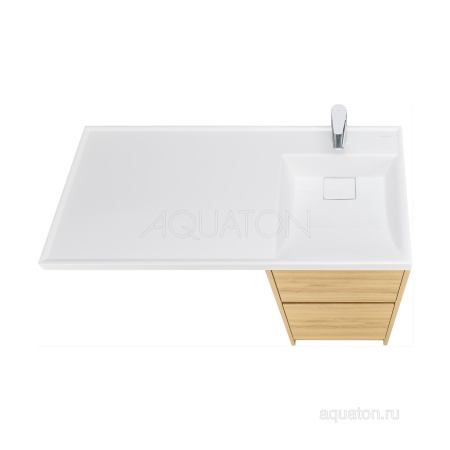 Тумба под раковину AQUATON Лондри 40 Дуб Сантана без фасада 1A267001LH0C0