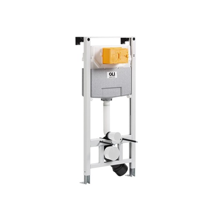 Комплект инсталляция OLI 120 ECO mechanic + кнопка смыва Slim белая 879236mSL01