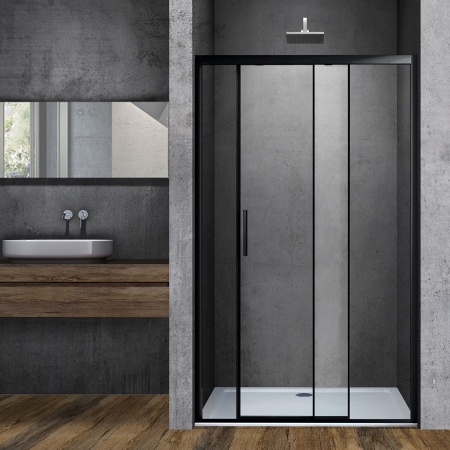 Душевая дверь Vincea Soft VDS-3SO120CLB 120х195, с доводчиками, черный
