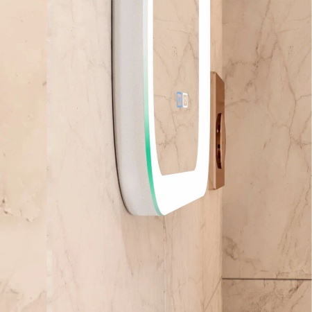Зеркало Glamour LED 80х90 ЗЛП730 сенсорный выключатель, холодная подсветка, подогрев