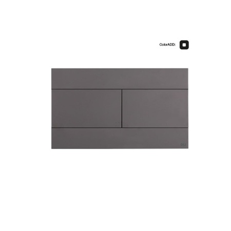 Панель механическая двойная OLI SLIM 659058/886947 серый матовый