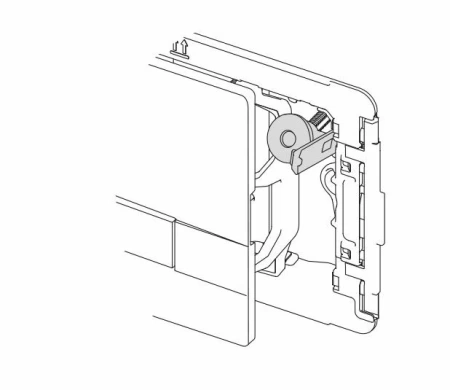 Кнопка механическая двойная Narrow OLI pure 192903/148303 черный 