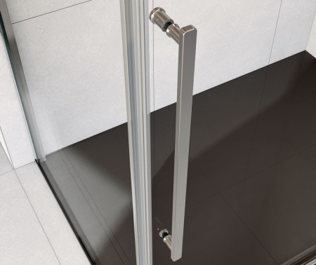 Душевой уголок Arno VSR-1A8012CL, 120*80, хром, стекло прозрачное