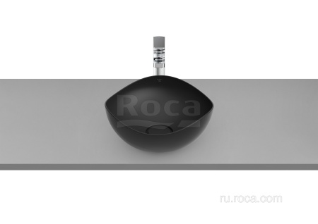 Раковина Roca Ruy Ohtake накладная D375 оникс матовый 327A15640