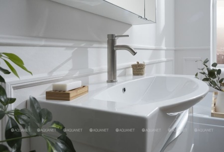 Смеситель для раковины Aquanet Steel AF210-10S сталь, сатин