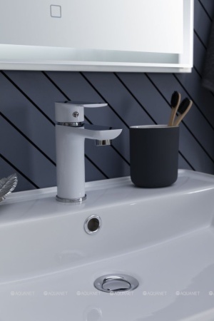 Смеситель для раковины Aquanet Arctic AF520-10СW хром/белый