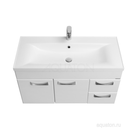 Тумба под раковину AQUATON Диор 100 белый 1A167701DR010