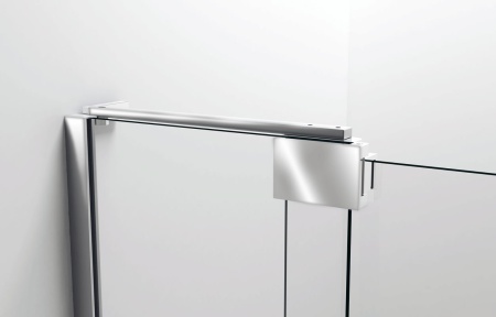 Душевая дверь Vincea Extra VDP-1E8090CGB 80/90х200 распашная, черный, тонированное стекло
