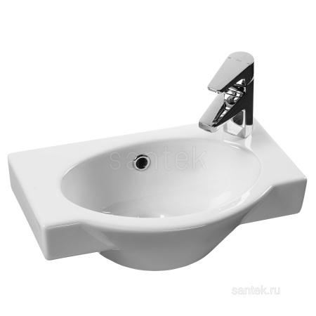 Раковина Santek Форум 45 отверстие под смеситель справа 1WH110545