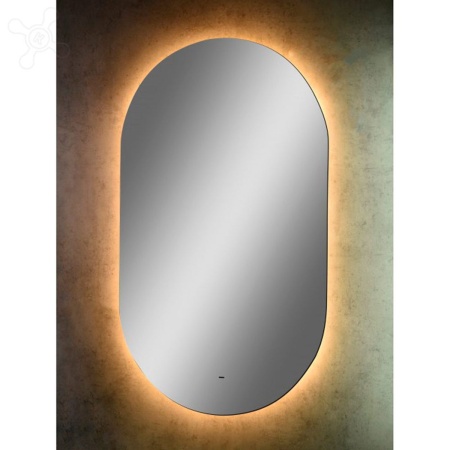 Зеркало Fleur LED 70х120 ЗЛП328 с бесконтактным сенсором, теплая подсветка